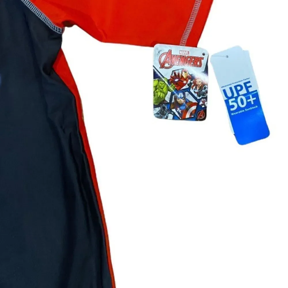 Marvel Avengers Rash Guard Swim Top